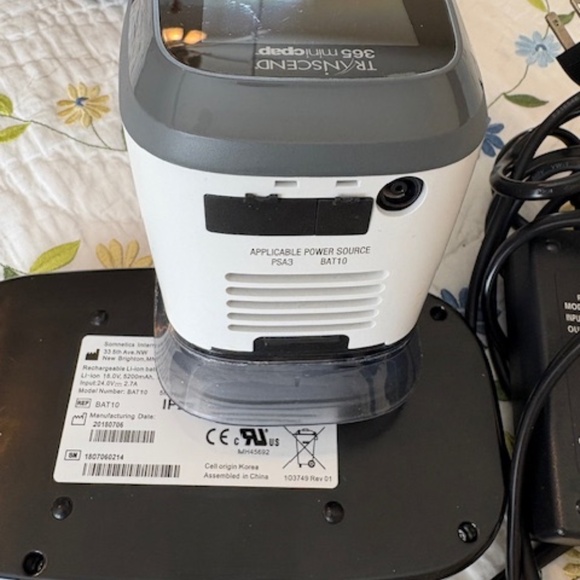TRANSCEND 365 MiniCPAP Machine W/Battery -NEVER USED - Picture 5 of 5